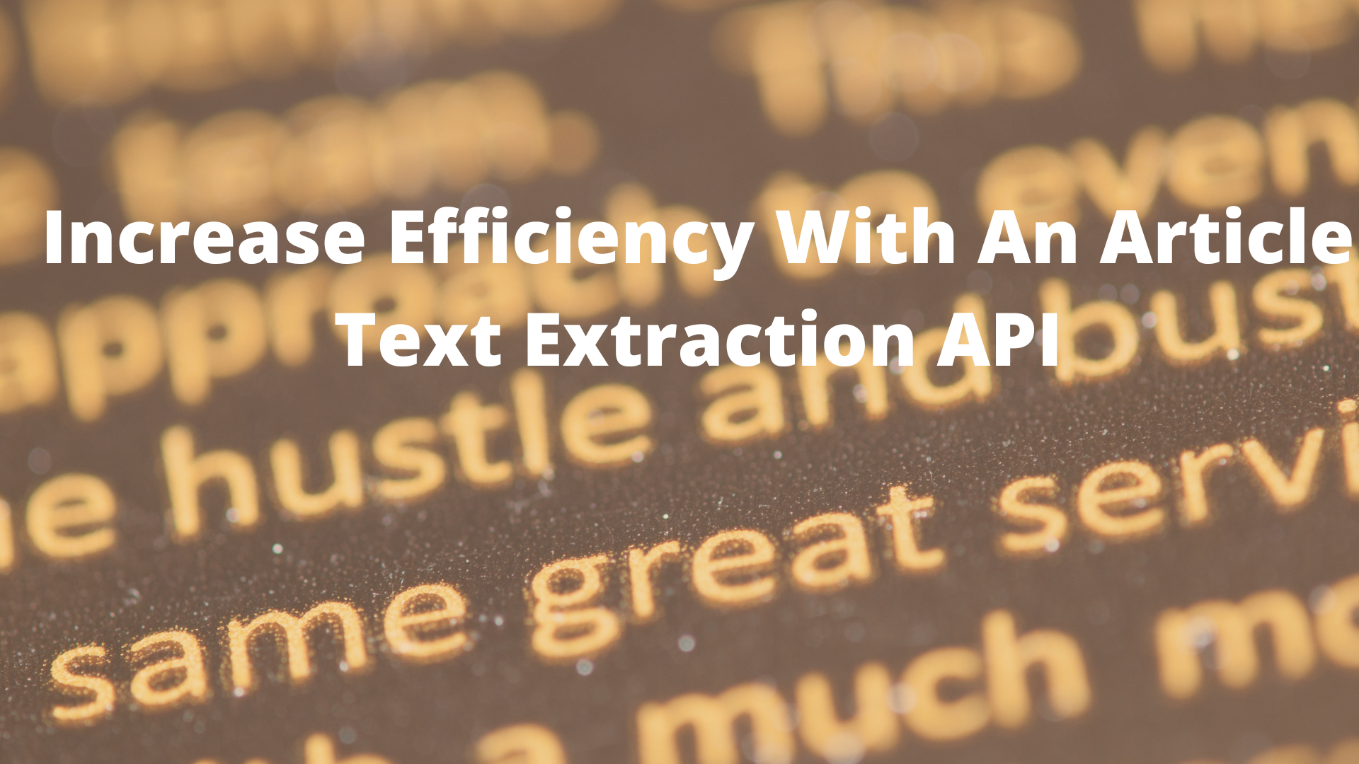 Increase Efficiency With An Article Text Extraction API
