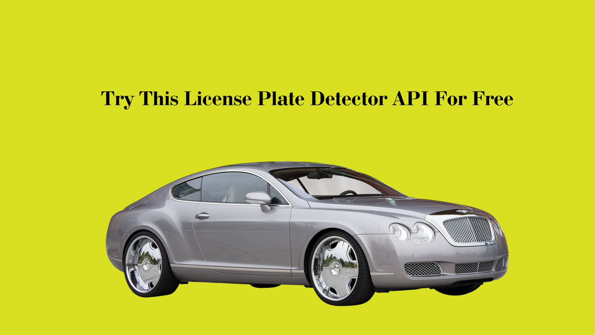 Try This License Plate Detector API For Free