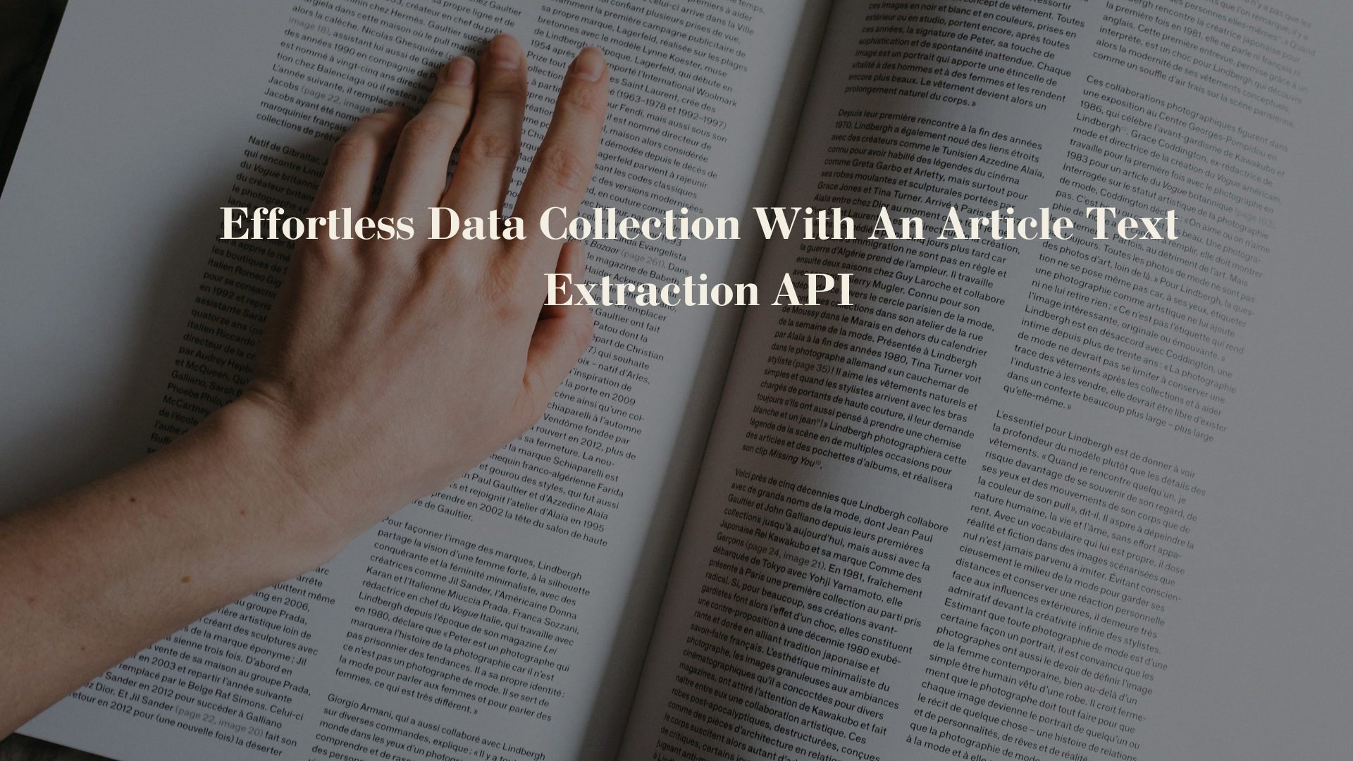 Effortless Data Collection With An Article Text Extraction API