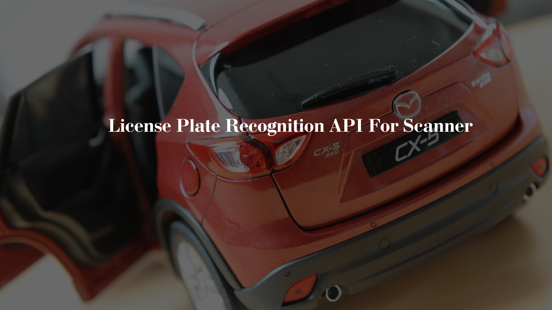License Plate Recognition API For Scanner