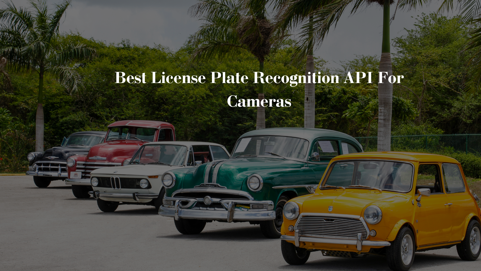 Best License Plate Recognition API For Cameras